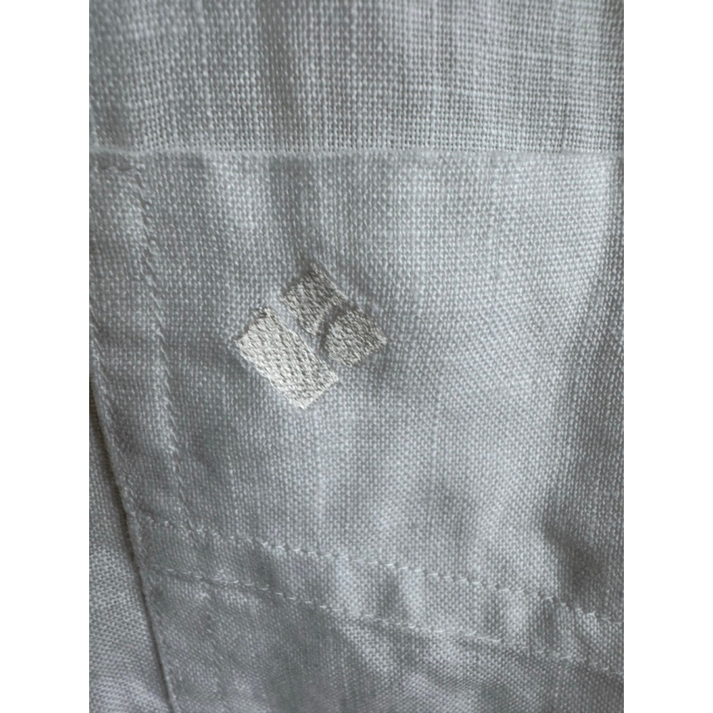 Bugatti Men's White Linen Button Down Casual Shirt XL - Picture 4 of 8